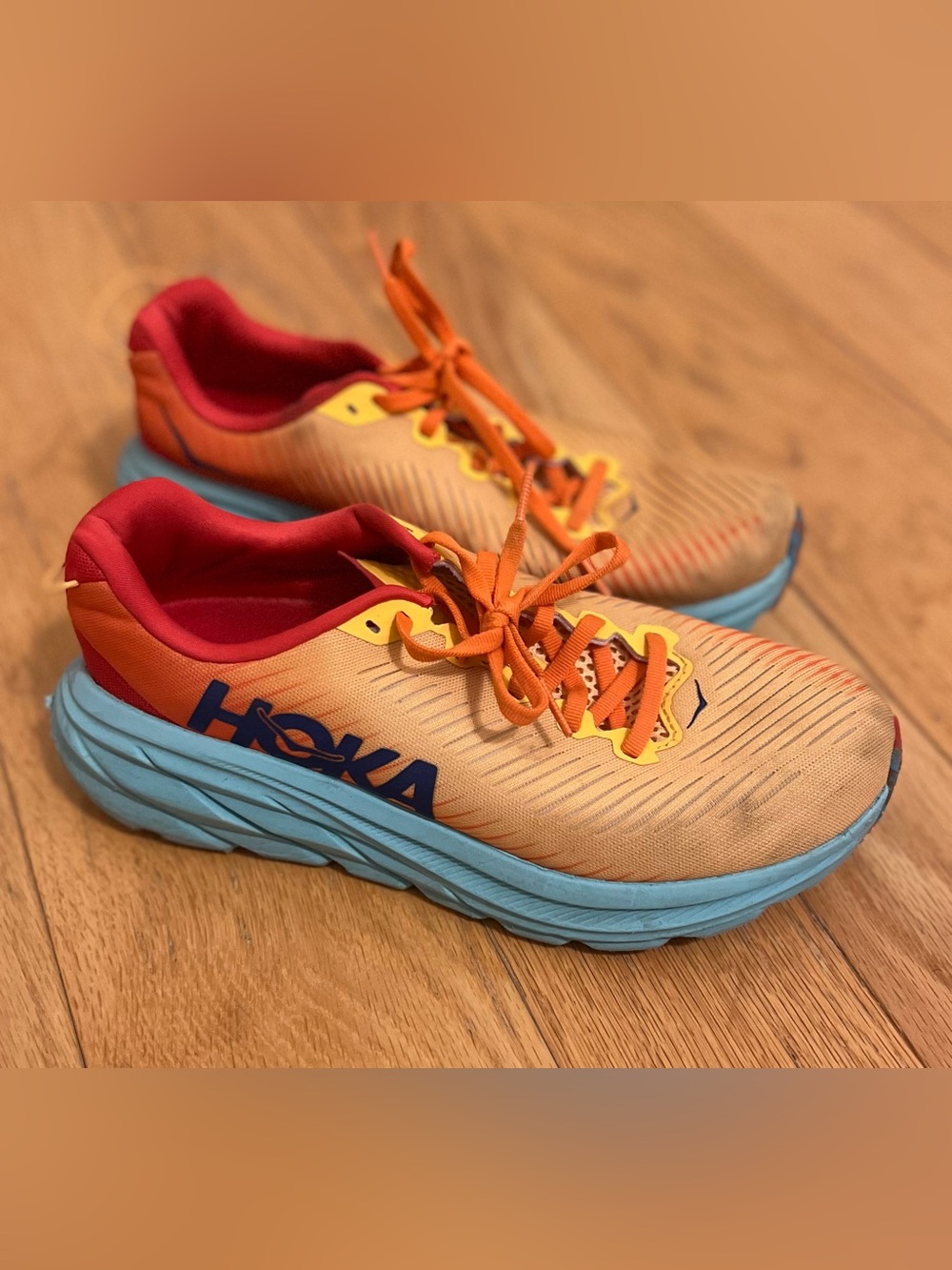 Hoka One One Men’s Rincon 3 in Blazing Orange (Size 7 Wide)